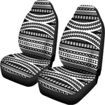 Maori Tattoo Polynesian Tribal Print Universal Fit Car Seat Covers
