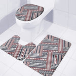 Maori Tribal Pattern Print 3 Piece Bath Mat Set