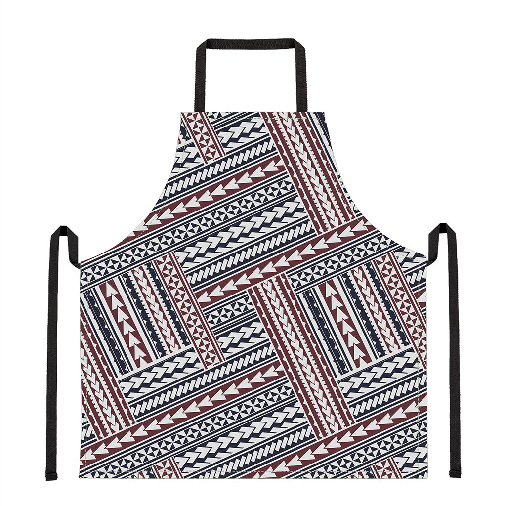 Maori Tribal Pattern Print Apron