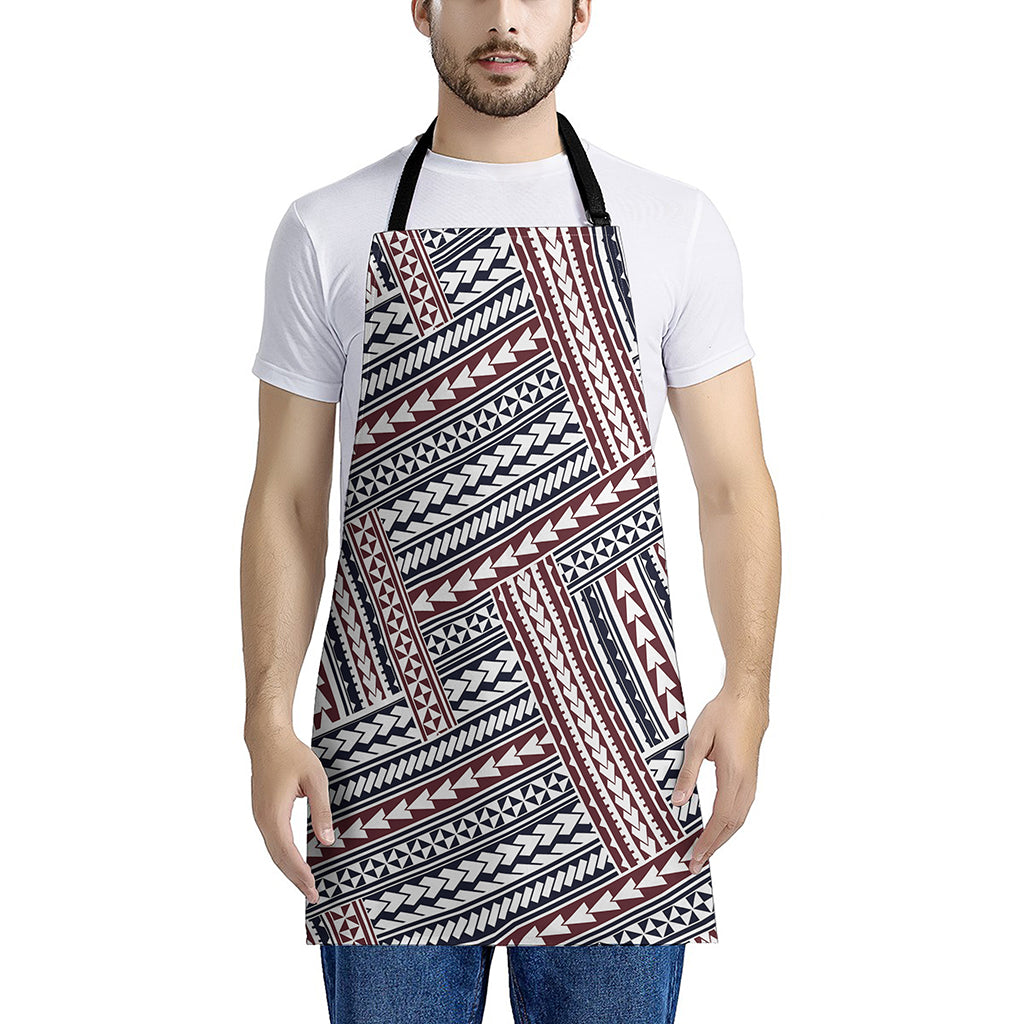 Maori Tribal Pattern Print Apron