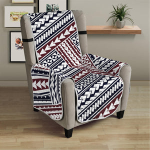 Maori Tribal Pattern Print Armchair Protector