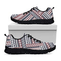 Maori Tribal Pattern Print Black Running Shoes