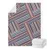 Maori Tribal Pattern Print Blanket