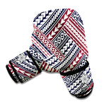 Maori Tribal Pattern Print Boxing Gloves