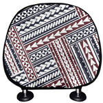 Maori Tribal Pattern Print Car Headrest Covers