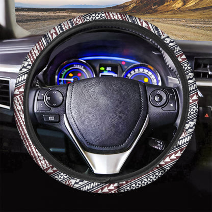 Maori Tribal Pattern Print Car Steering Wheel Cover