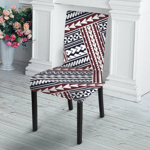 Maori Tribal Pattern Print Dining Chair Slipcover