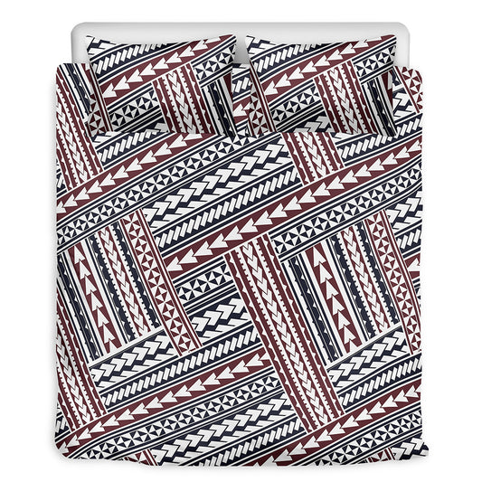 Maori Tribal Pattern Print Duvet Cover Bedding Set