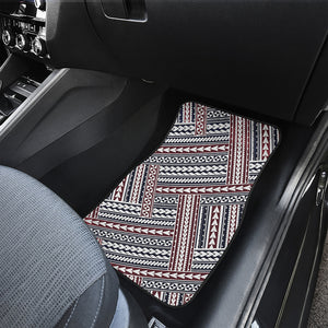 Maori Tribal Pattern Print Front and Back Car Floor Mats