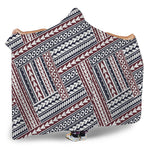 Maori Tribal Pattern Print Hooded Blanket
