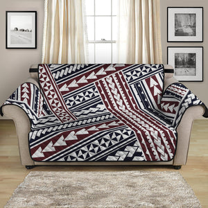 Maori Tribal Pattern Print Loveseat Protector