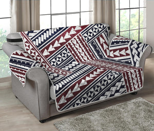 Maori Tribal Pattern Print Loveseat Protector