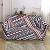 Maori Tribal Pattern Print Loveseat Slipcover