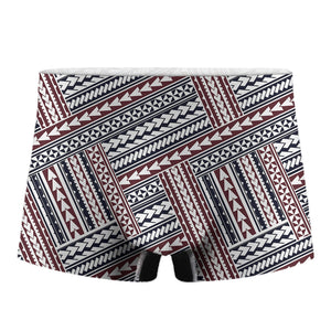 Maori Tribal Pattern Print Men's Boxer Briefs