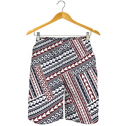 Maori Tribal Pattern Print Men's Shorts