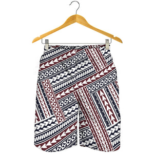 Maori Tribal Pattern Print Men's Shorts