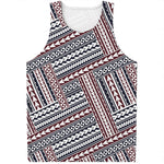 Maori Tribal Pattern Print Men's Tank Top