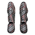 Maori Tribal Pattern Print Muay Thai Shin Guards