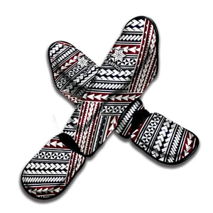 Maori Tribal Pattern Print Muay Thai Shin Guard