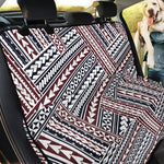 Maori Tribal Pattern Print Pet Car Back Seat Cover