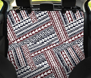 Maori Tribal Pattern Print Pet Car Back Seat Cover