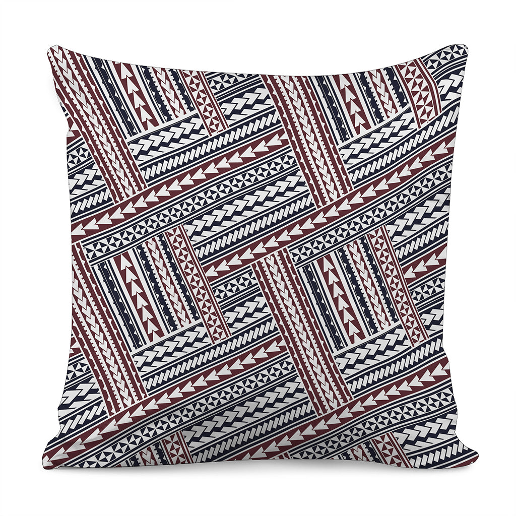 Maori Tribal Pattern Print Pillow Cover