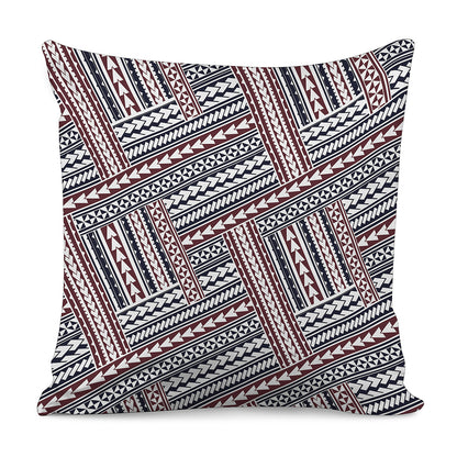 Maori Tribal Pattern Print Pillow Cover