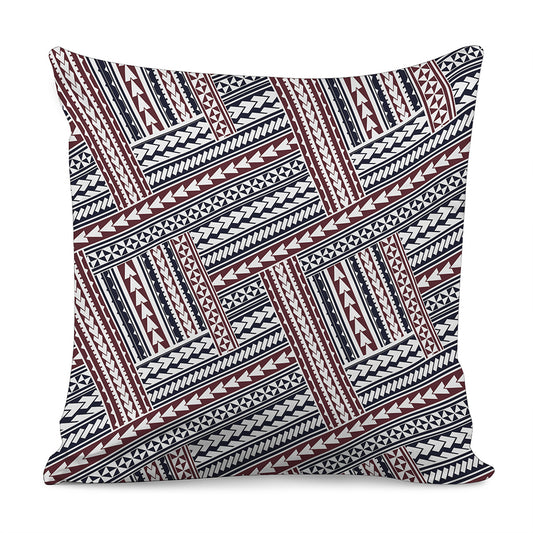 Maori Tribal Pattern Print Pillow Cover