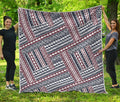 Maori Tribal Pattern Print Quilt