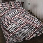 Maori Tribal Pattern Print Quilt Bed Set