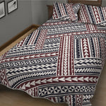 Maori Tribal Pattern Print Quilt Bed Set
