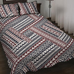 Maori Tribal Pattern Print Quilt Bed Set
