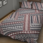 Maori Tribal Pattern Print Quilt Bed Set
