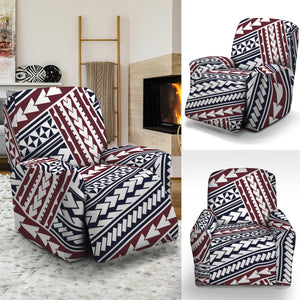 Maori Tribal Pattern Print Recliner Slipcover