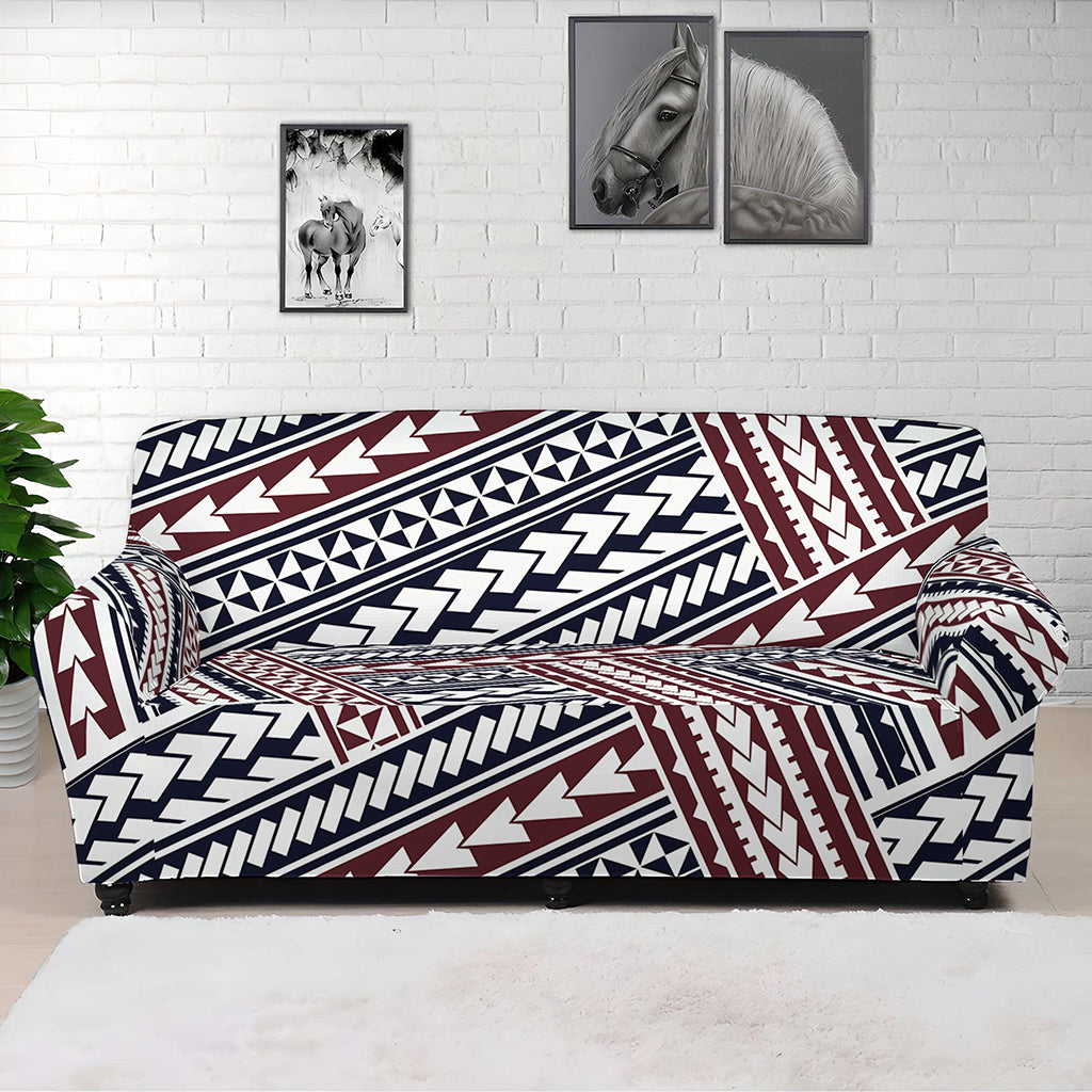 Maori Tribal Pattern Print Sofa Cover