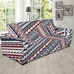 Maori Tribal Pattern Print Sofa Slipcover