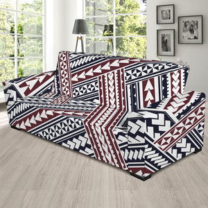 Maori Tribal Pattern Print Sofa Slipcover