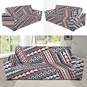 Maori Tribal Pattern Print Sofa Slipcover