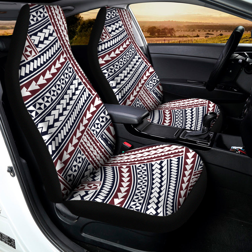 Maori Tribal Pattern Print Universal Fit Car Seat Covers