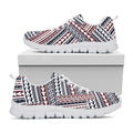 Maori Tribal Pattern Print White Running Shoes