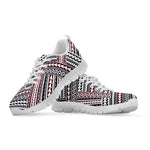 Maori Tribal Pattern Print White Sneakers