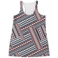 Maori Tribal Pattern Print Women's Racerback Tank Top