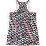 Maori Tribal Pattern Print Women's Racerback Tank Top