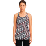Maori Tribal Pattern Print Women's Racerback Tank Top
