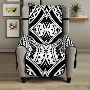 Maori Tribal Polynesian Tattoo Print Armchair Protector