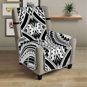 Maori Tribal Polynesian Tattoo Print Armchair Protector