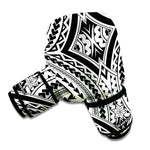 Maori Tribal Polynesian Tattoo Print Boxing Gloves