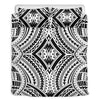 Maori Tribal Polynesian Tattoo Print Duvet Cover Bedding Set