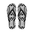 Maori Tribal Polynesian Tattoo Print Flip Flops