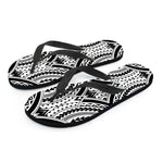 Maori Tribal Polynesian Tattoo Print Flip Flops
